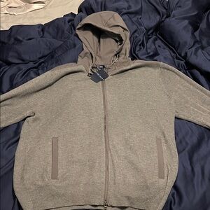 Peter Millar Taylormade Men's Zip-Up Sweater in gray